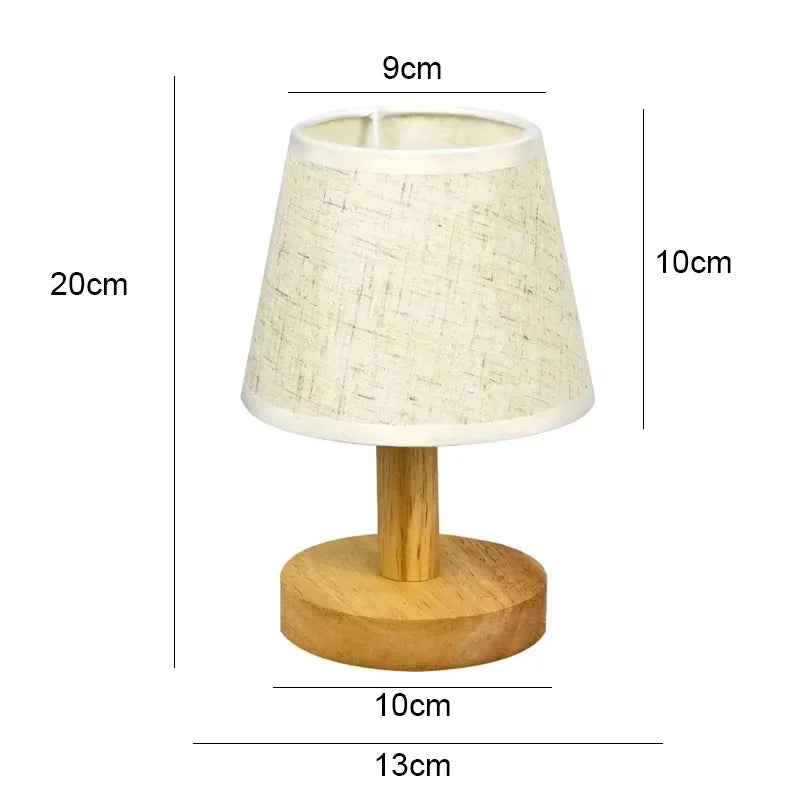 Lámpara de mesa LED, luminaria de iluminación interior para sala de estar, dormitorio, mesita de noche, decoración de escritorio, estilo retro japonés.